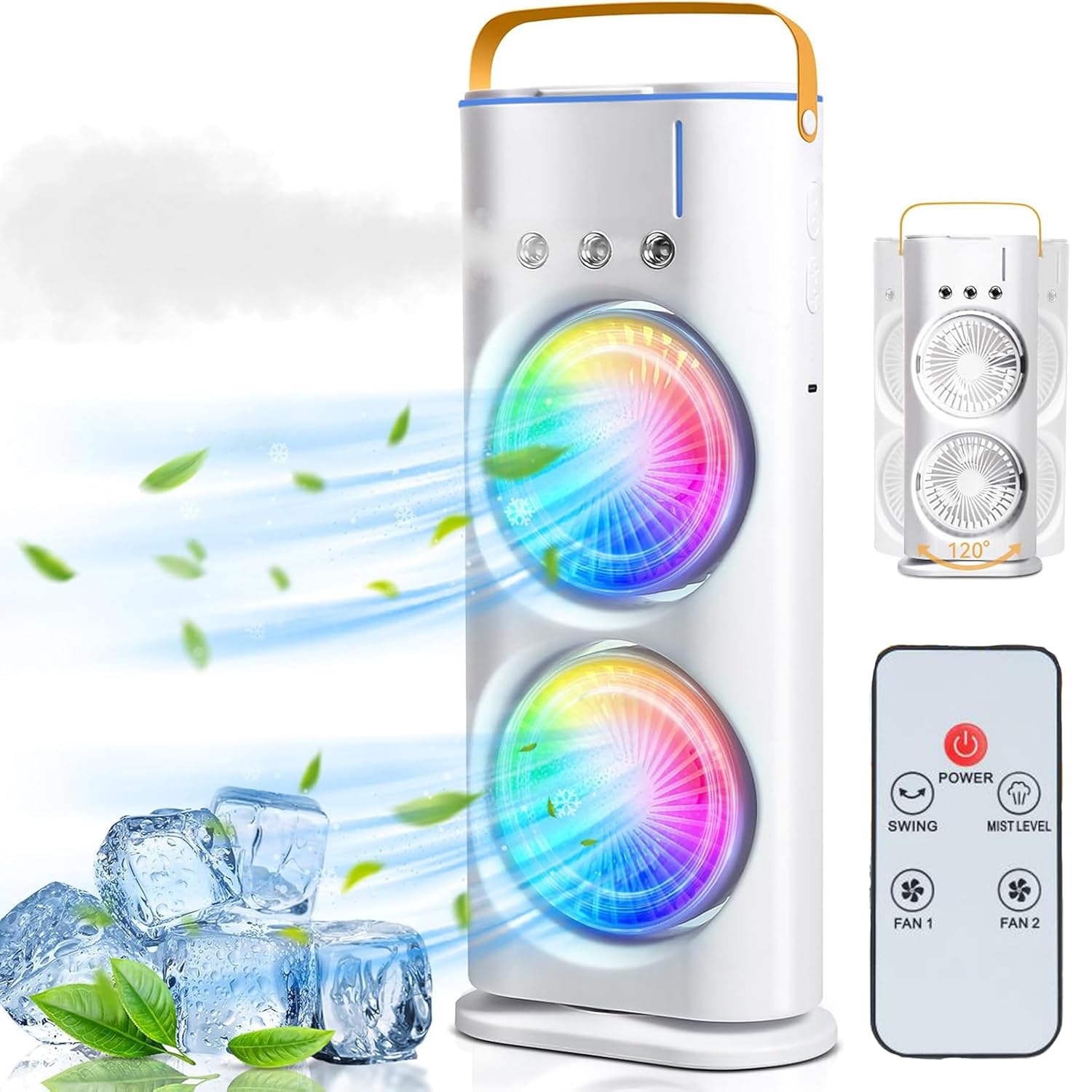 Portable Fan | Double Ended Spray Fan With Remote